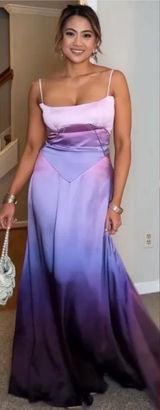 HOUSE OF CB 'Anabella' S A-C Ombre Print Lace‎ Up Maxi Dress NWOT Photo 0