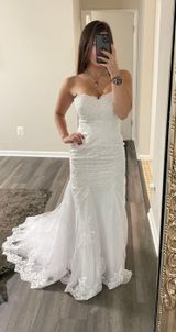 Wedding Dress White Size 2 Photo 0