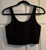Liaison The Label Cropped Tank Top‎ Black Large Athleisure Gym Workout Photo 0