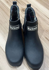 Barbour Wilton Padded Insole Rain Boots Black Women’s 5 Photo 0