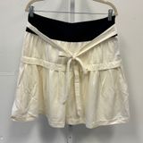 NWT‎ Club Monaco Sue Mini Skirt Tiered Front Tie Off White Black Sz 10 Photo 0