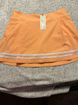 CALIA by Carrie Underwood Womens 12 Skort skirt‎ Peach Side Zip Built-in Shorts Photo 0