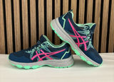 ASICS GEL-VENTURE 8 Trail Running Tennis Shoes Womens Size 6.5 Blue Pink Teal Photo 0