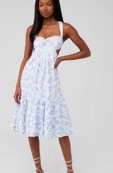 For Love & Lemons Maisie Midi Dress size medium Photo 0