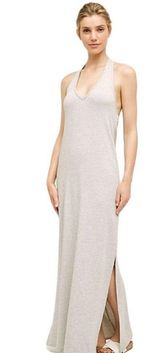 anthropologie grey halter maxi dress Photo 0