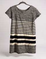 Maeve Anthropologie Striped Boat Neck Short Sleeve Tunic Dress‎ Size Medium Photo 0