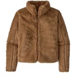 Patagonia Womens Lunar Frost Jacket Brown High Pile Fleece Full Zip Size Small Photo 0