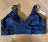 Soma Enbliss Wireless unlined Lace-Trim Bralette in Navy size XL Photo 0