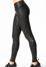 Alo‎ Yoga High Waist Airbrush Legging Crackled Performance Faux Leather Black XS Photo 0