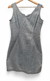 Vintage Fads Sleeveless Denim Mini Dress Size 6 Western Summer Casual Retro‎ Photo 0