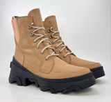 Sorel Brex Lace Waterproof Boots Women 9 Tawny Buff Black Lug Sole NL4305-253 Photo 0