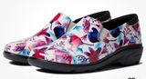 Woman's Clogs Klogs Footwear Ascent Happy Flowers Patent Size 7 Photo 0