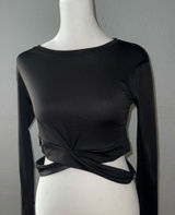 NVGTN Black Cutout Bodysuit‎ Photo 0
