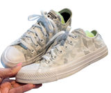 Converse Chuck Taylor All Star Womens 7 White Grey Camo Low Top Sneakers Photo 0