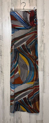 Julia Jordan Colorful Abstract Strapless Maxi Dress – Size M Photo 0