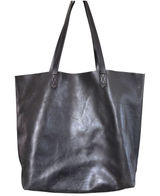 Madewell Classic The Transport Tote Black Leather Open Top Minimalist Photo 0