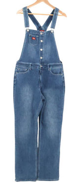 Dickies Denim Bib Overalls Womens Button Front Workwear Farmer Gorp Size XL Photo 0