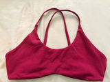 Women's Strappy Sports Bralette in Magenta Photo 0
