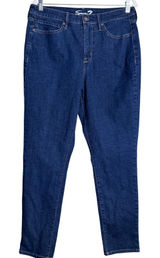 Seven7 Skinny Jeans 12 Dark Wash Blue High Rise Everyday Stretch Denim Pockets Photo 0