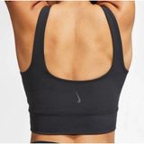 Nike Medium Sports Bra Yoga Dri-FIT Alate Curve Black DR7795-010 Workout Top Photo 0