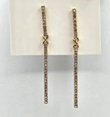 Gold Rhinestone Bar‎ Long Boho Retro Dangle Hook Earrings Fashion Jewelry E68 Photo 0