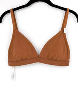 NWT PINK Victoria's Secret Bra Bralette Womens‎ Small Brown Unlined No Wire Photo 0