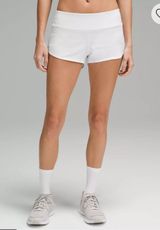 Lululemon Speed Up 2.5" Low-Rise White Shorts 4 Photo 0