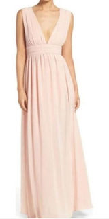 Lulu’s semi formal blush pink sexy evening maxi dress Photo 0