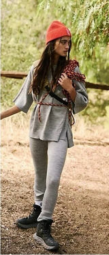 Free People Movement The Recovery Cozy Knit Set Women's XS Gray‎ Luxe Loungewear Photo 0