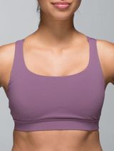 Lululemon Energy Bra Purple Fog Size 2 Strappy Medium Support Sports Bra Yoga‎ Photo 0