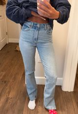 Abercrombie High-Rise Jeans Split Hem Photo 0