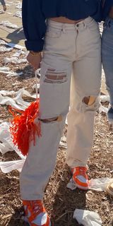 Urban Outfitters Cream Jeans Photo 0