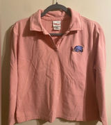 VTG Womens Pink Coral Eeyore Disney Store Long Sleeve Polo‎ Size Large Photo 0