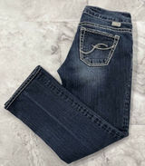 SILVER JEANS Women's Suki‎ Capri Denim Blue Jeans Size 27 Photo 0