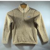 3015 | Patagonia Los Gatos 1/4 Zip Sherpa Fleece Pullover Khaki Womens XS 25890 Photo 0