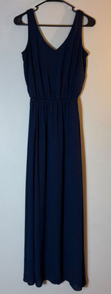 Show Me Your Mumu Hacienda Maxi Dress Size Medium Navy Blue‎ Photo 0