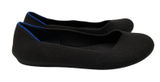 Rothys The Flat Black Solid Knit Ballet Flats Women 6 Machine Washable Eco Shoes Photo 0