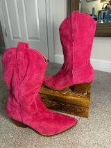 Pink Cowgirl Boots Size 10 Photo 0