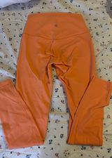 Neon Coral Leggings Photo 0