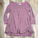 Free People Beach Boatneck Flowy Mauve Long Sleeve Top Women’s Small Photo 0