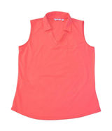 Lady Hagen Sleeveless Polo Shirt Womens Medium Coral Pink‎ Golf Top Golfcore Photo 0