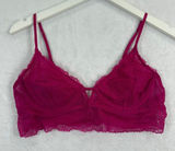 Intimately Free People Fuschia Fantastic Lace Bralette OB1070262 Pink Womens‎ M Photo 0