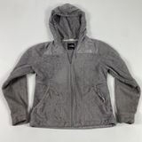 The‎ North Face Jacket Womens Small Gray Hooded Full Zip Fleece Embroidered Logo Photo 0