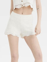 Offline by Aerie‎ Womens Crochet Knit High Waisted Shorts Sz XL Beach Resortwear Photo 0