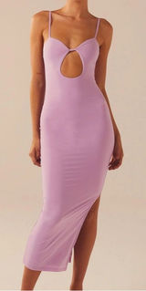 Peppermayo Piece of Me Midi Dress - Orchid Cut-Out Photo 0