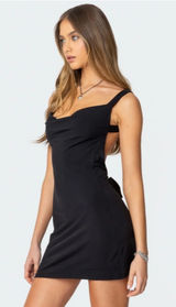 Edikted Black Mini Dress Photo 0
