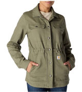 Carhartt Womens Tencel Lightweight Canvas Jacket Green Size Large NWT Photo 0