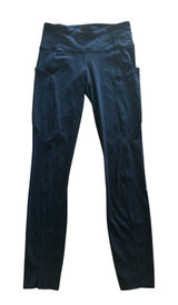 Lululemon Fast Free Tight‎ Legging 25" Inseam LW5BXQS Size 4 Black Shiny Pockets Photo 0