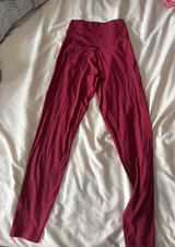 Red aerie crossbody leggings Photo 0