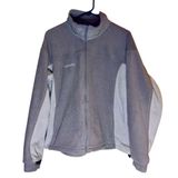 Columbia Woman's Zip Up Challenge Series Fleece Jacket Size X-Large XL Gray Photo 0